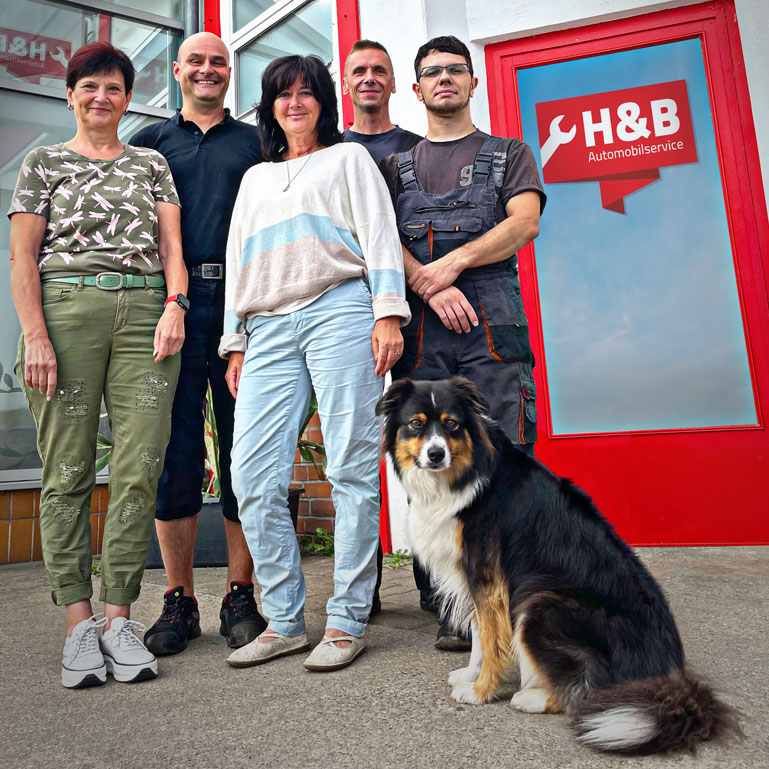 Team des H&B Automobilservice Halle